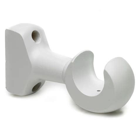 metal curtain pole brackets uk|white 28mm curtain pole brackets.